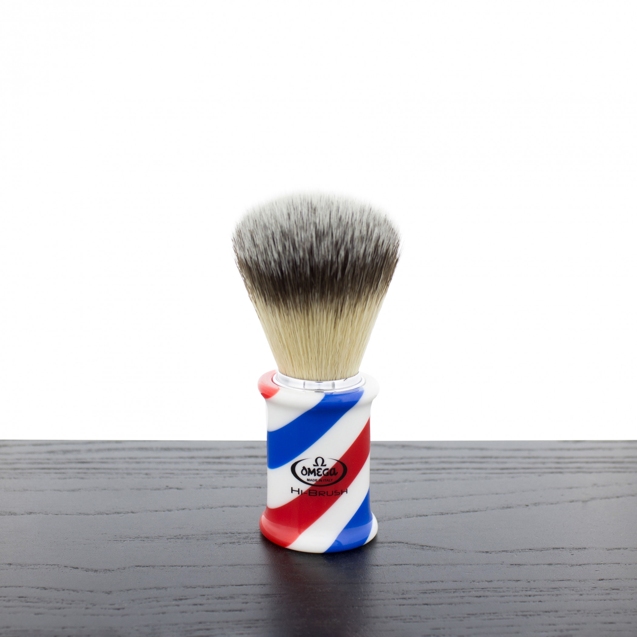 Omega 0146735 HI-BRUSH Synthetic Shaving Brush - West Coast Shaving